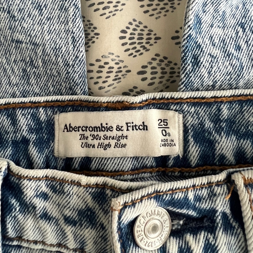 Abercrombie & Fitch Blue Straight Leg Jeans